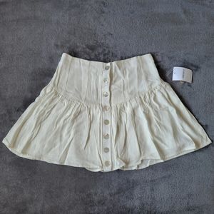 forever 21 white mini skirt